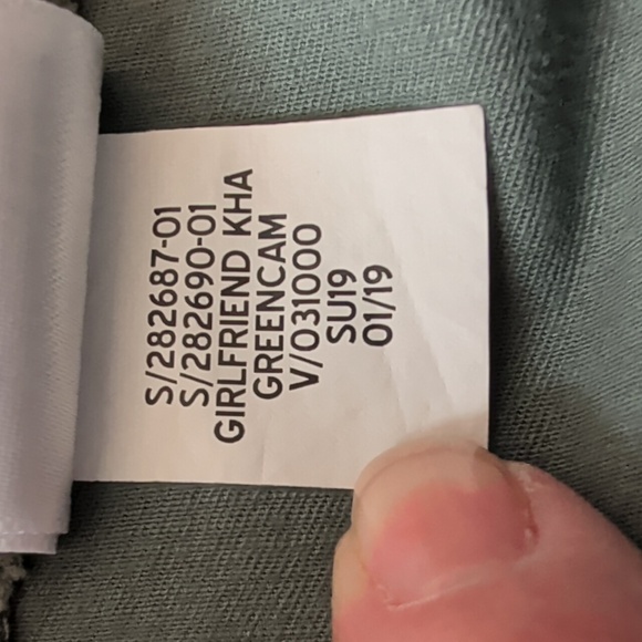 Gap "Gap for Good" Girlfriend Khaki Camouflage Pants 10 Green Pockets - Picture 5 of 15